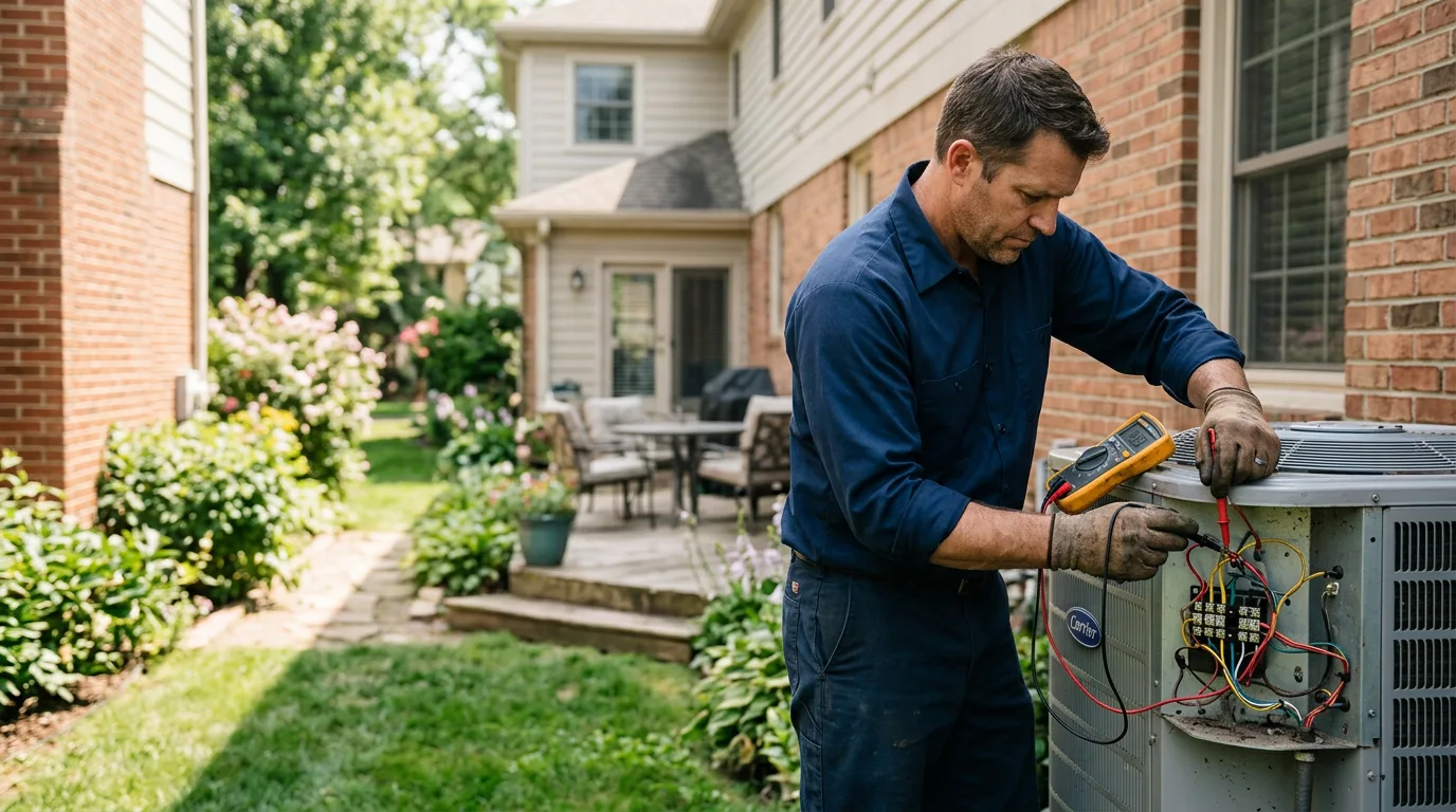 HVAC technician working near Holt, MI